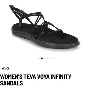 Teva Women's Black Voya Infinity Sandals Black Strappy